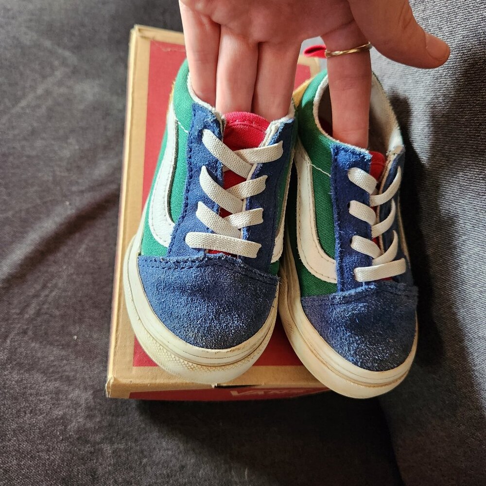 Toddler colorblock vans